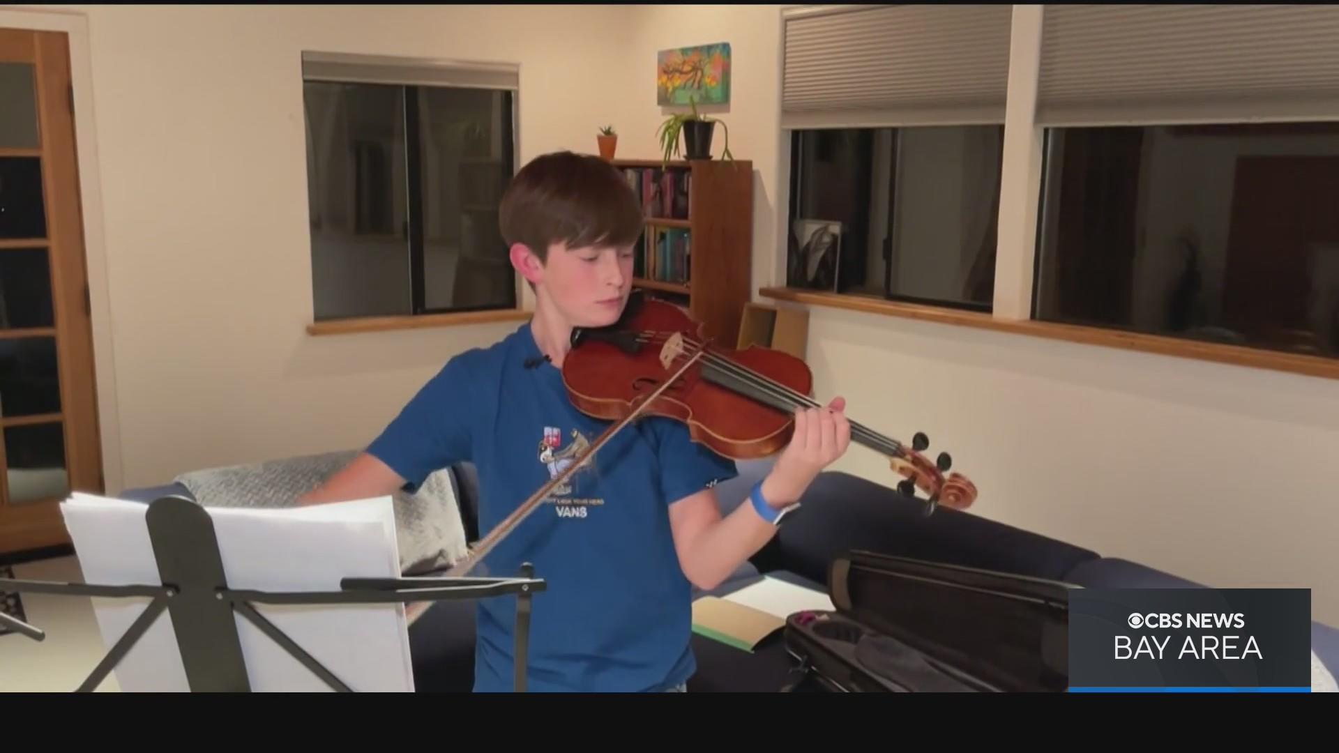 Talented Santa Rosa middle-school violinist is a symphony concertmaster -  CBS San Francisco