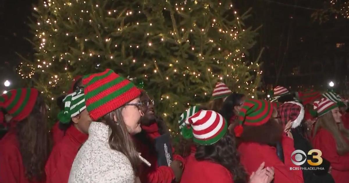 Rittenhouse Square tree lighting CBS Philadelphia