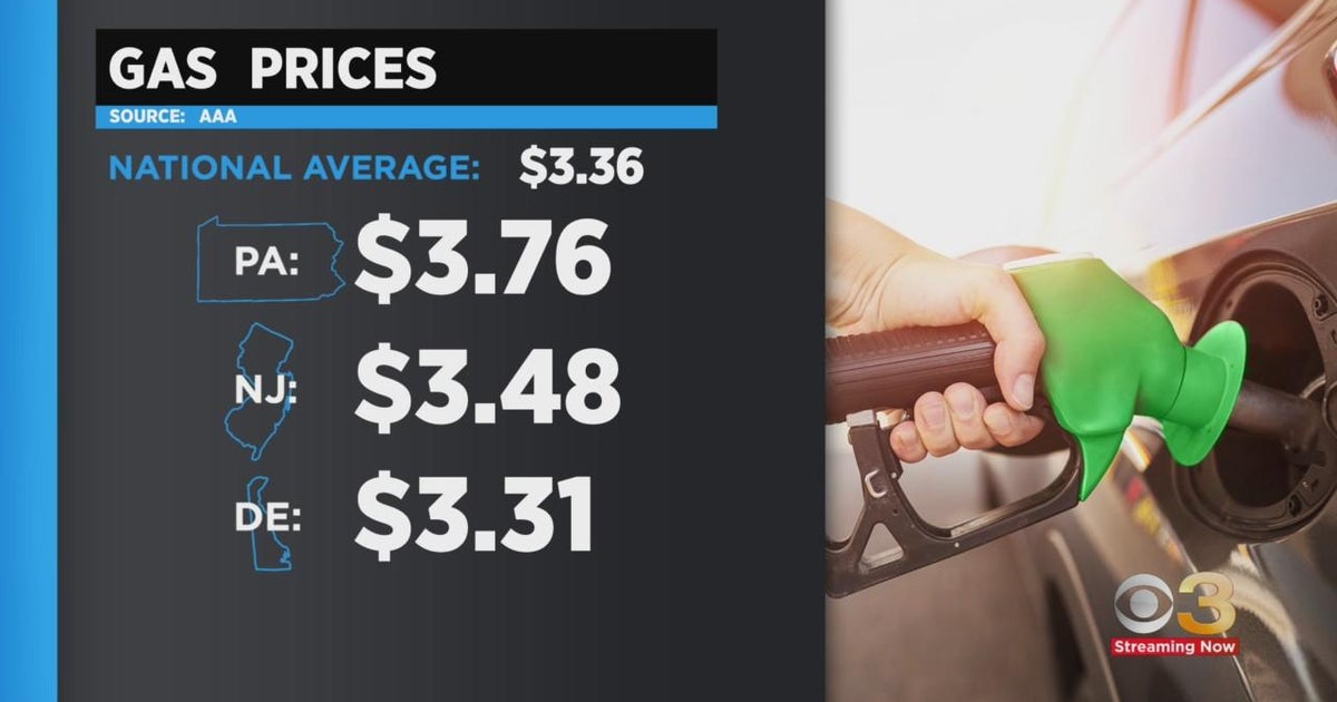 Gas prices in Pa., NJ, Del. down from last month CBS Philadelphia