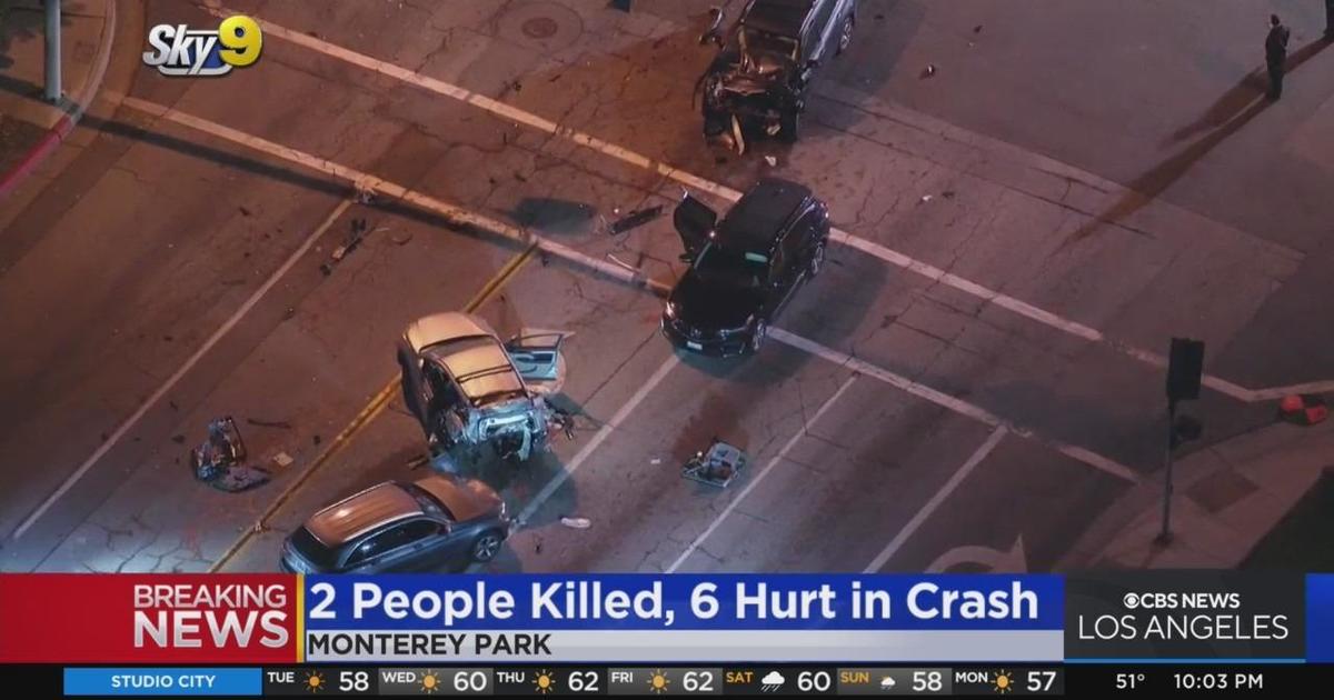 2 Dead, 6 Injured Following Multi Car Crash In Monterey Park   CBS Los