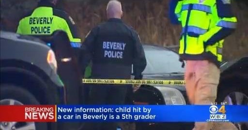 Fifth-grader hit by car at Beverly High School - CBS Boston