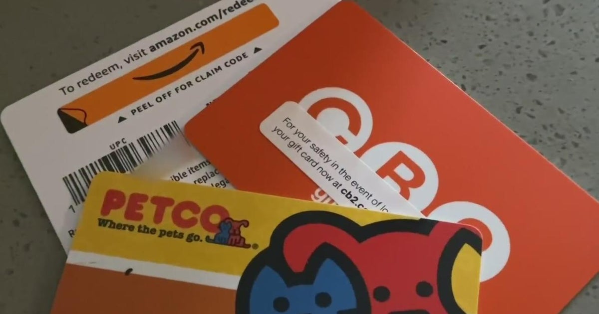 Holiday shoppers warned to beware of 3 types of gift card scams - CBS ...