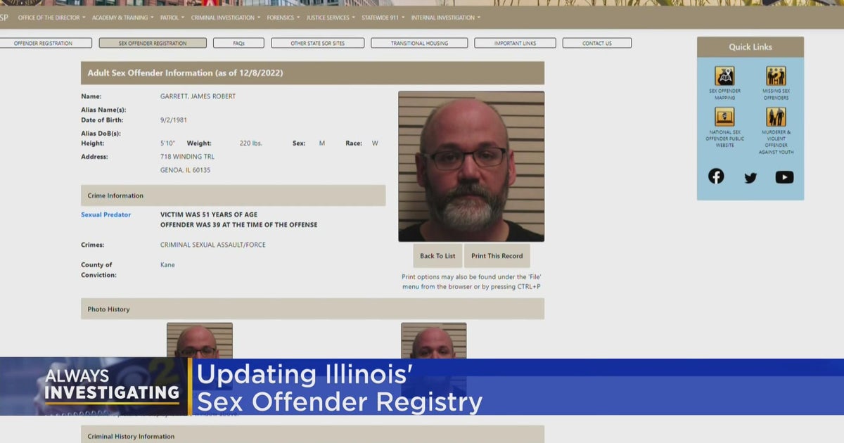 Convicted massage therapist's photo appears on Illinois Sex Offender