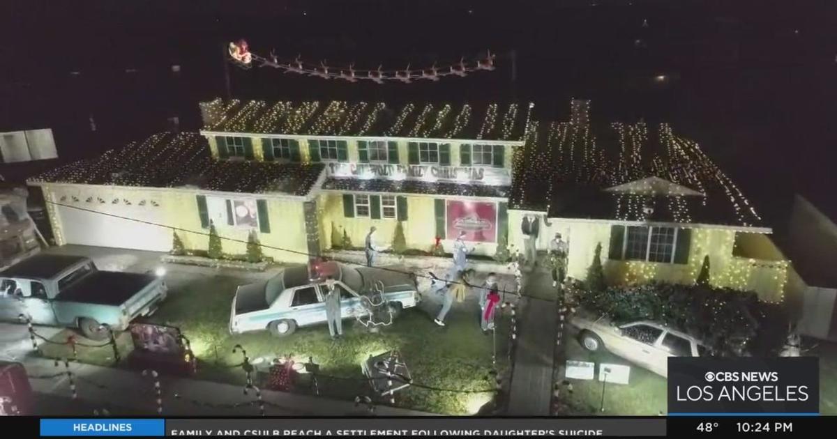 Griswold Christmas house back and as bright as ever in La Mirada CBS