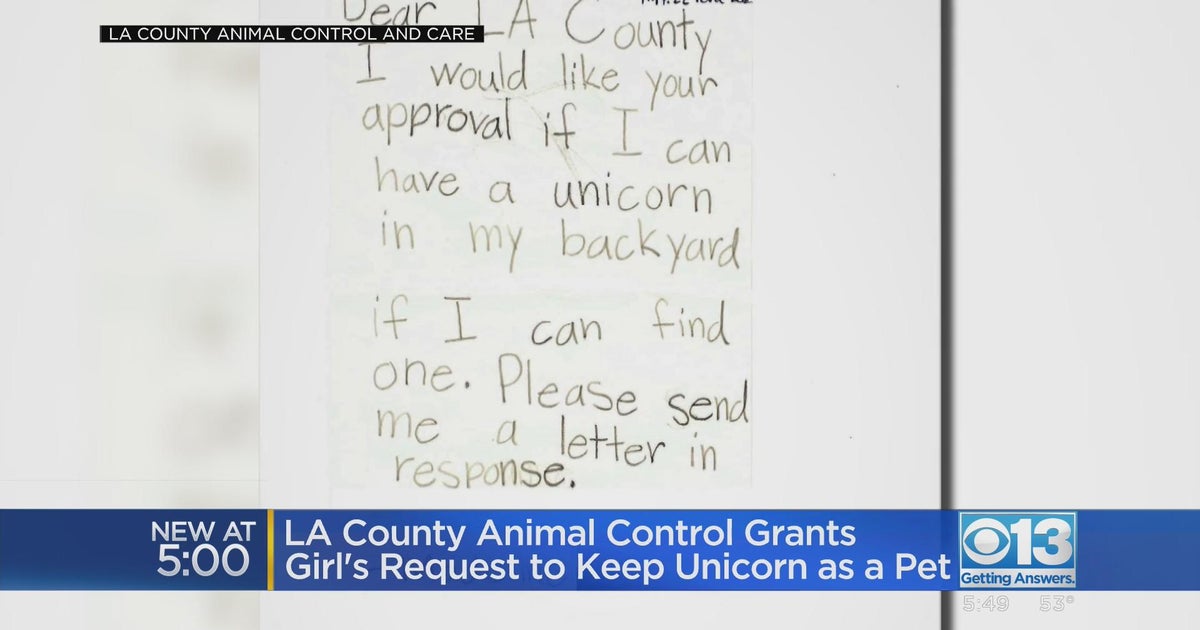 Young girl granted license to own a unicorn