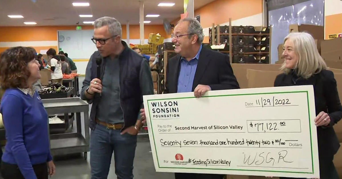 Wilson Sonsini Donates $77,000 To South Bay Food Bank - CBS San Francisco