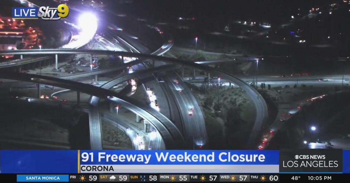 Westbound 91 Freeway closed over weekend CBS Los Angeles