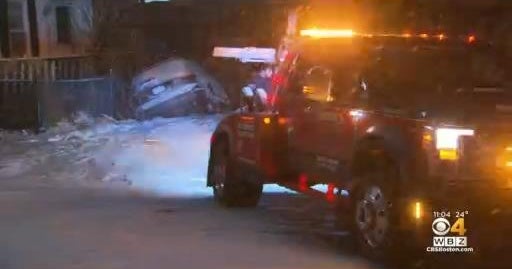 Snow and ice lead to accidents, hazardous driving conditions - CBS Boston
