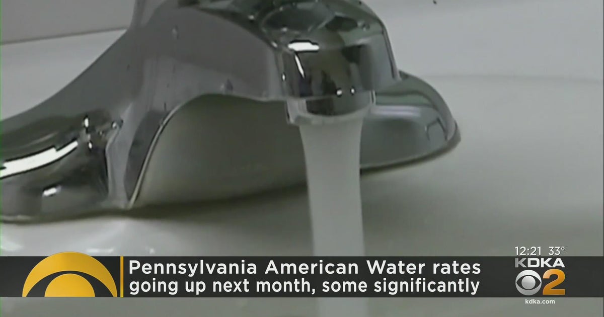 Pennsylvania American Water rates going up next month CBS Pittsburgh