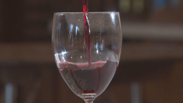 Red wine, vineyard