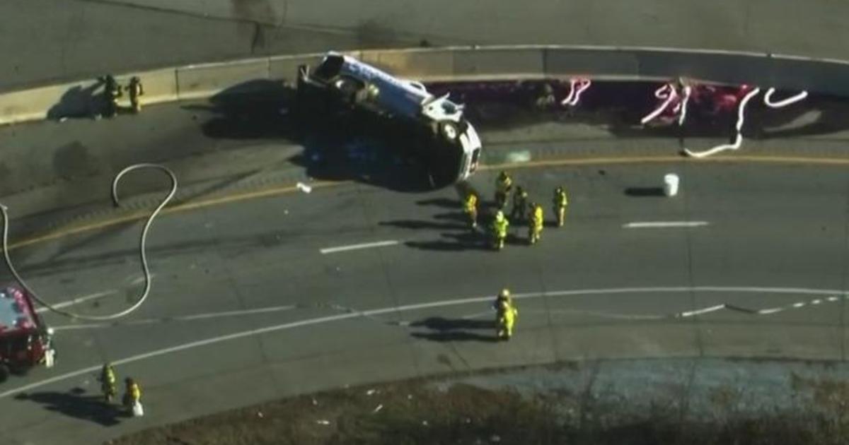 Overturned Fuel Tanker Forces Part Of Route 202 To Close In Kop Cbs Philadelphia 0283