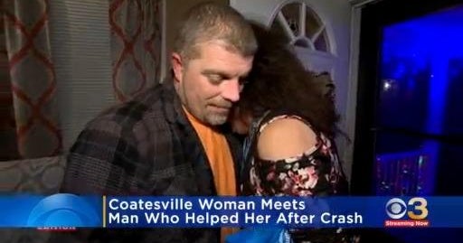 Coatesville woman meets man that saved her life after crash CBS