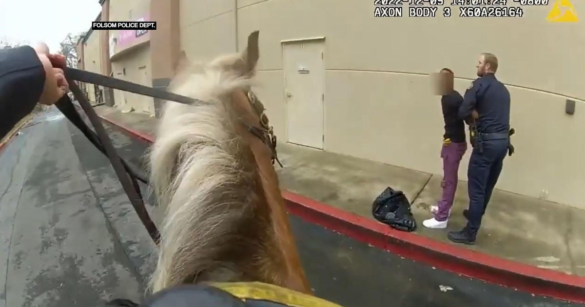 VIDEO: Folsom officer chases retail theft suspects on horseback