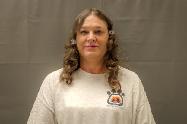 Amber McLaughlin is seen in an image provided by the Federal Public Defender Office. 