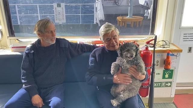 2 men, dog rescued 10 days after sailboat reported missing in the Atlantic 