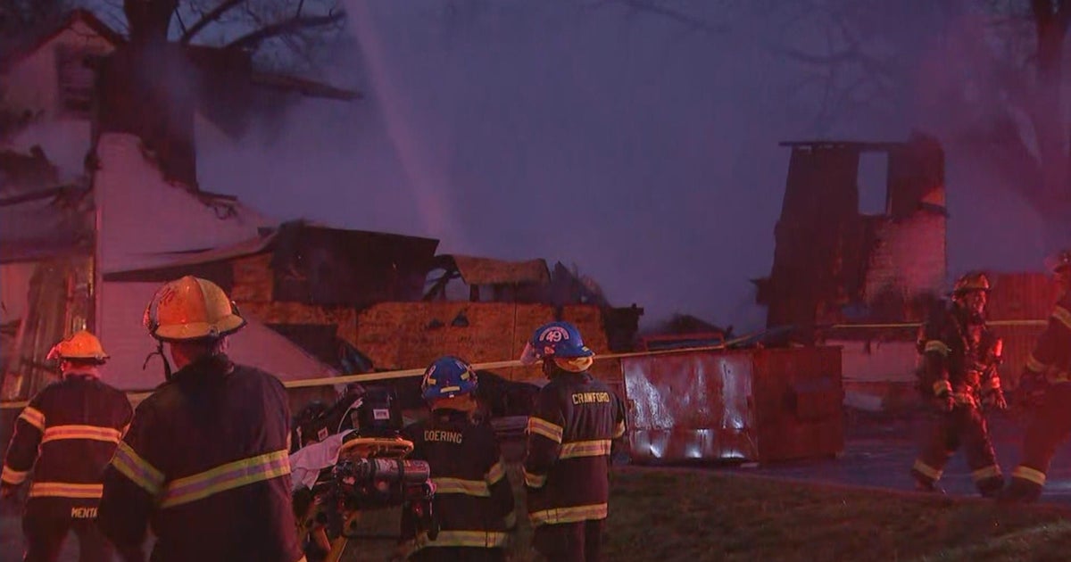 Home collapses after fire in Northeast Philadelphia CBS Philadelphia