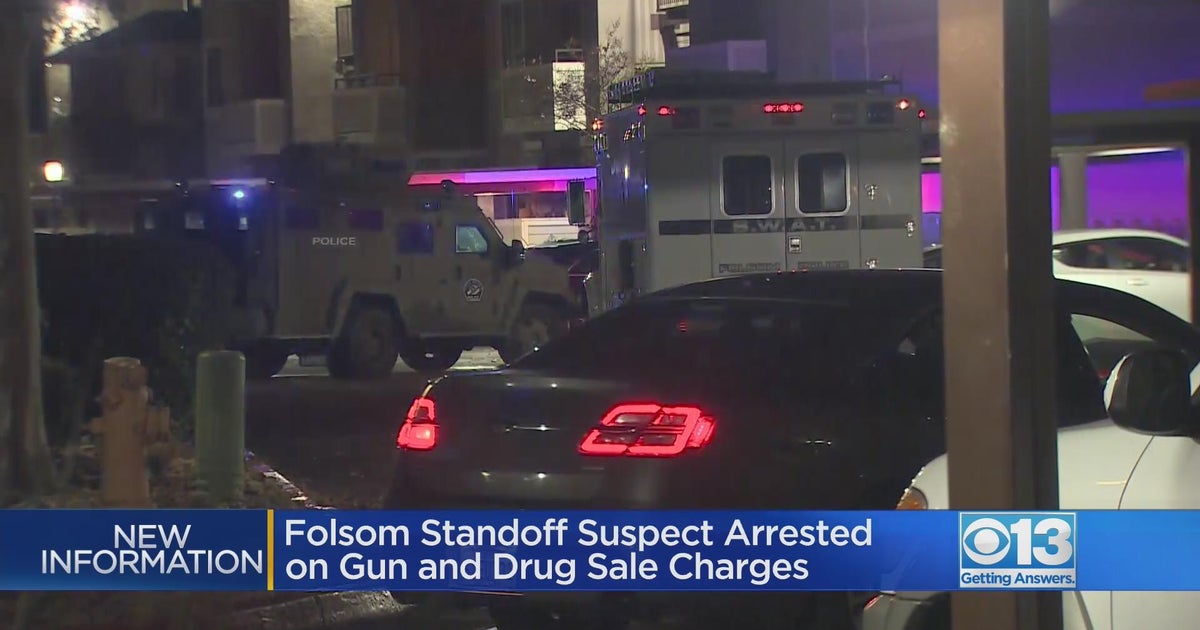 Suspect at center of Folsom standoff arrested on gun, drug trafficking charges