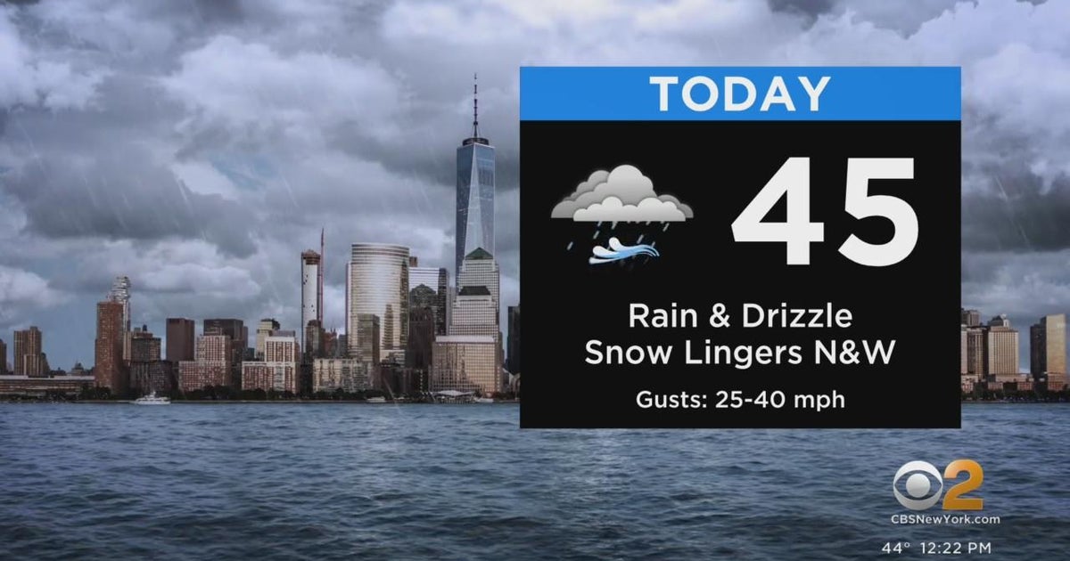 First Alert Weather: CBS2's 12/16 Friday afternoon update - CBS New York