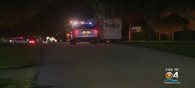 Fatal crash scene