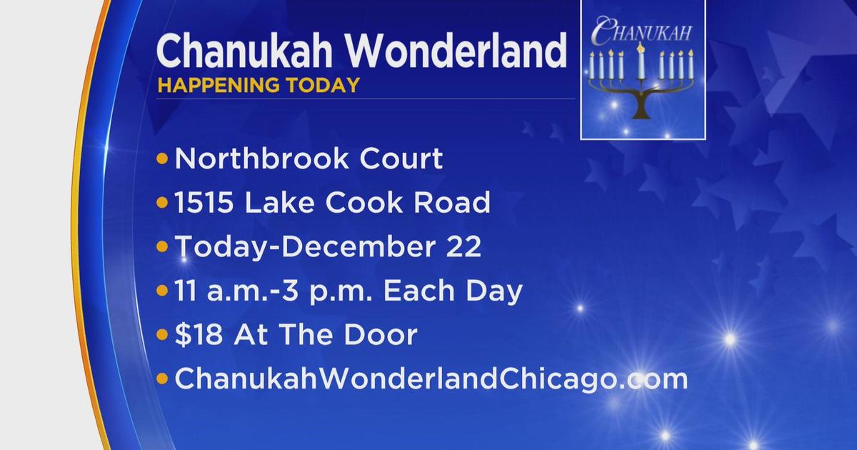 Several Chanukah Celebrations Kick Off In Northbrook - CBS Chicago