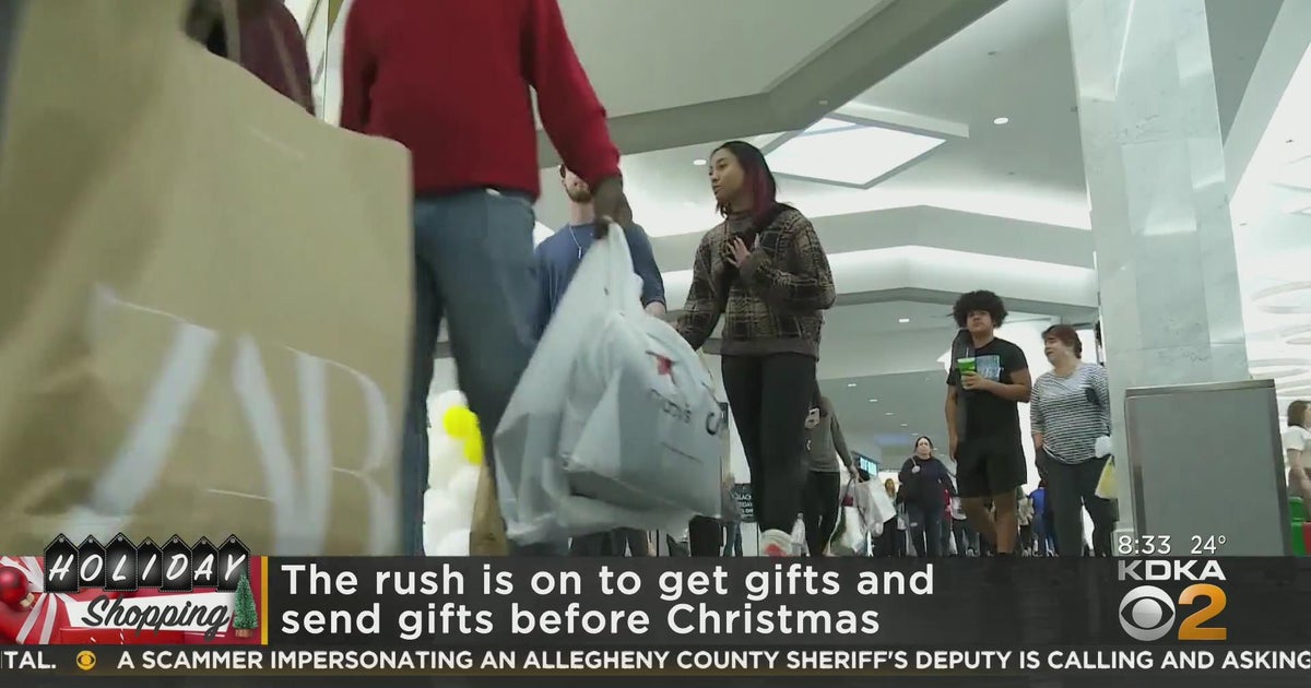 Rush is on to buy and ship gifts before Christmas - CBS Pittsburgh