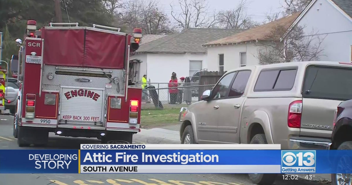 North Sacramento duplex attic fire under investigation - CBS Sacramento