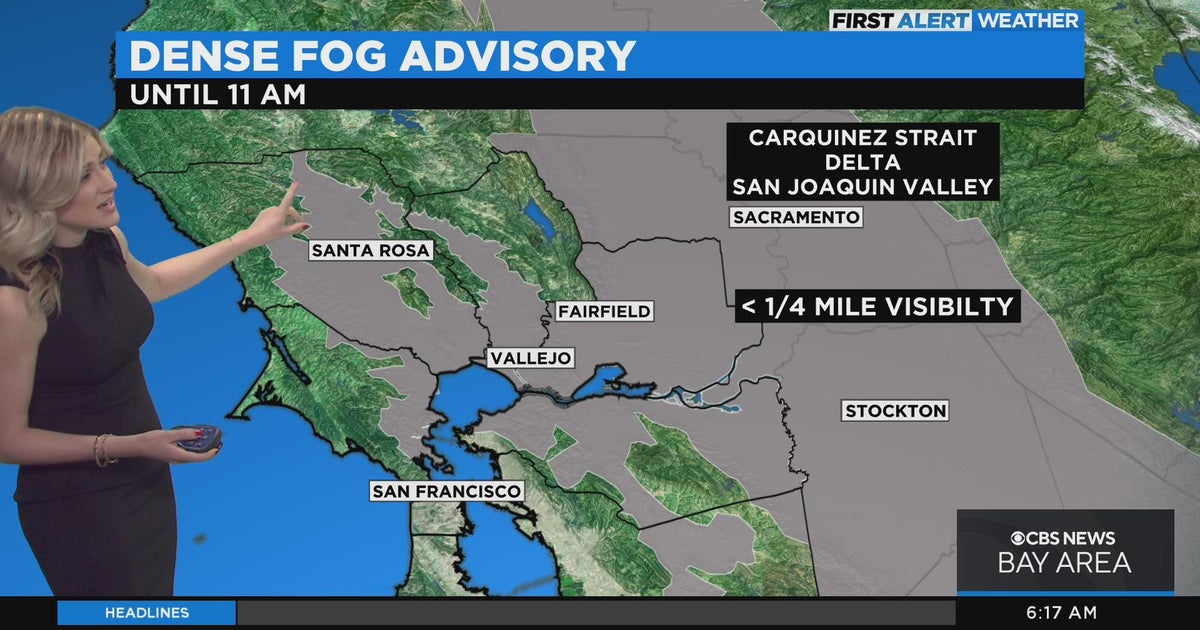 First Alert Weather forecast for Monday morning - CBS San Francisco