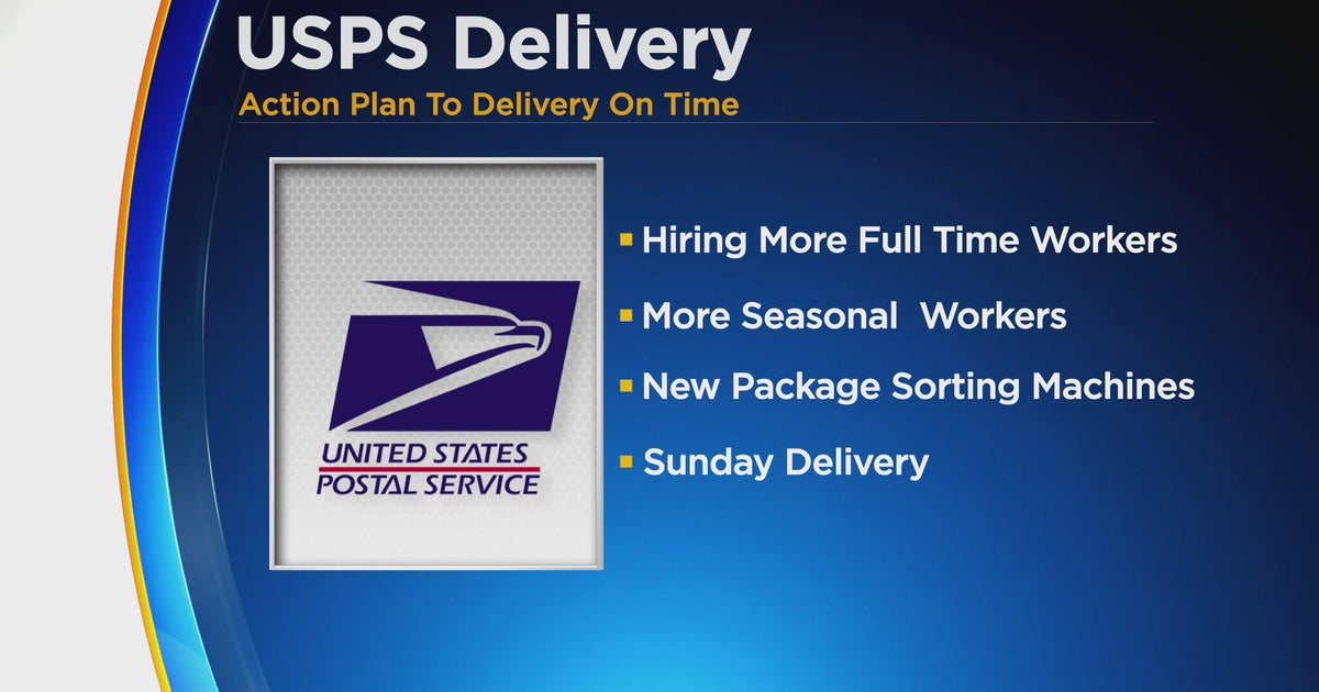 Postal Service prepares for busy week leading up to Christmas CBS