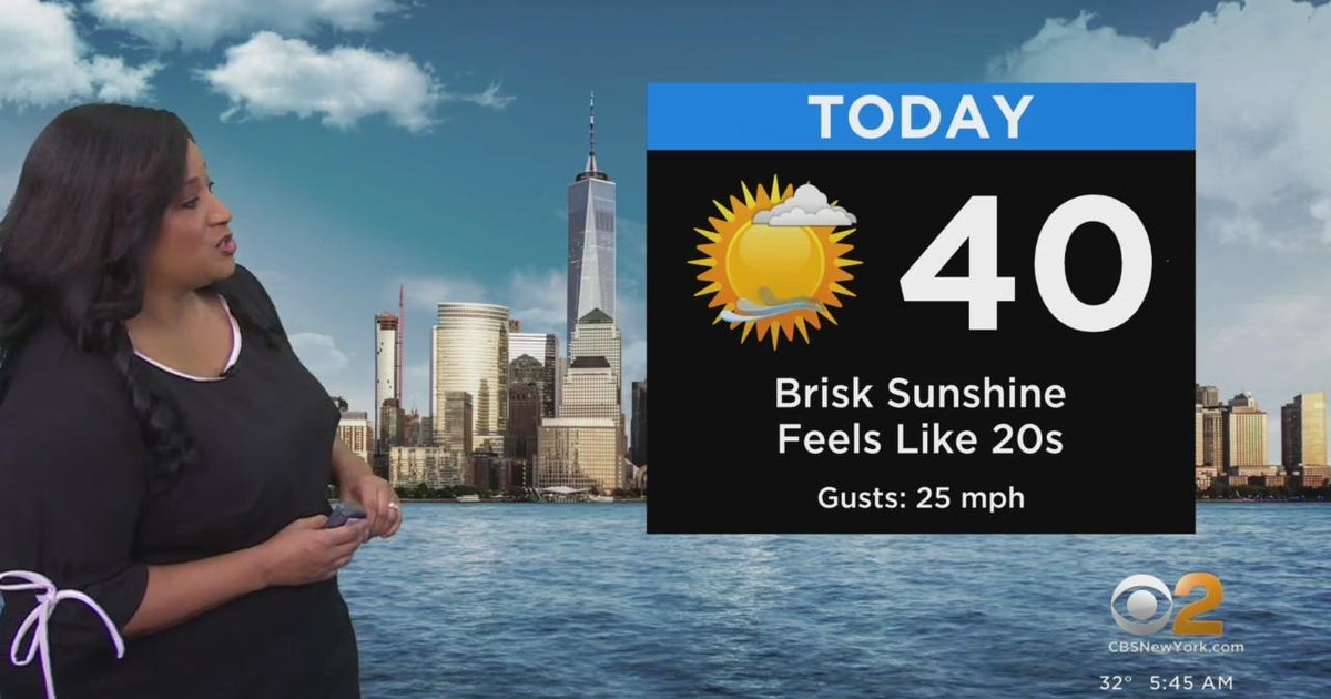First Alert Weather Feels like 20s CBS New York