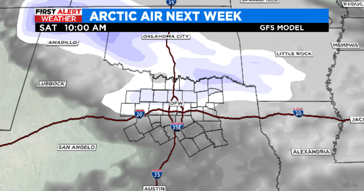 Arctic front could bring bitter cold to North Texas later this week