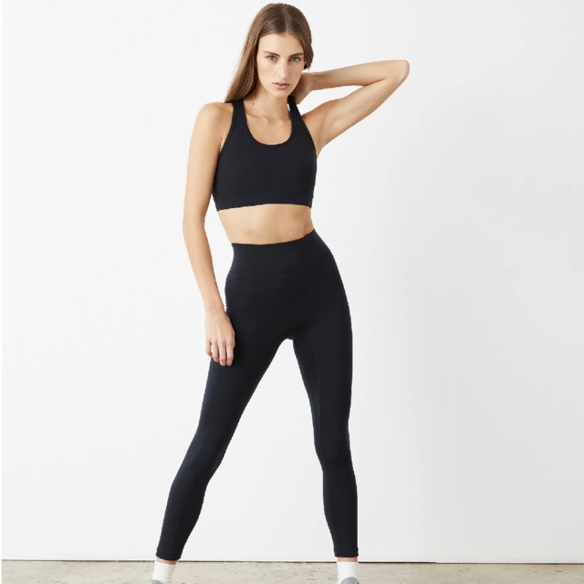 Gaiam Black Capri Crop Ruched Side Yoga Pants Athletic Gym Workout Women's  S