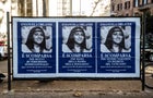 Rome, Posters from the Netflix series Vatican Girl: The Disappearance of Emanuela Orlandi 