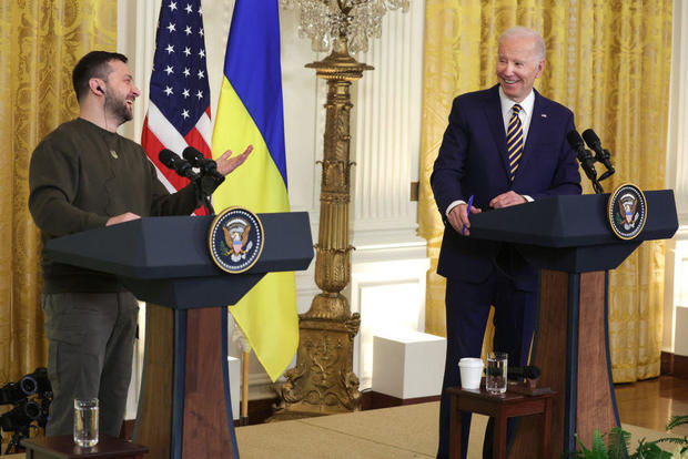 President Biden Hosts News Conference With President Volodymyr Zelensky Of Ukraine At The White House 
