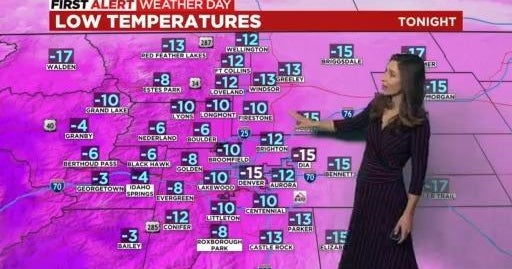 Dangerous cold moves into Colorado Wednesday - CBS Colorado