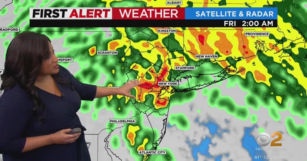 First Alert Weather: Storm makes its way into our area - CBS New York