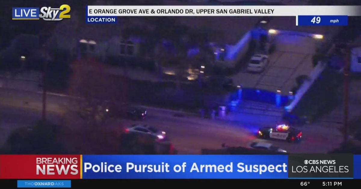 Police in pursuit of potentially armed suspect in San Gabriel Valley ...