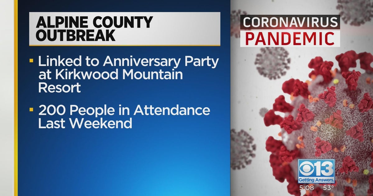 Alpine County COVID outbreak linked to anniversary party CBS Sacramento
