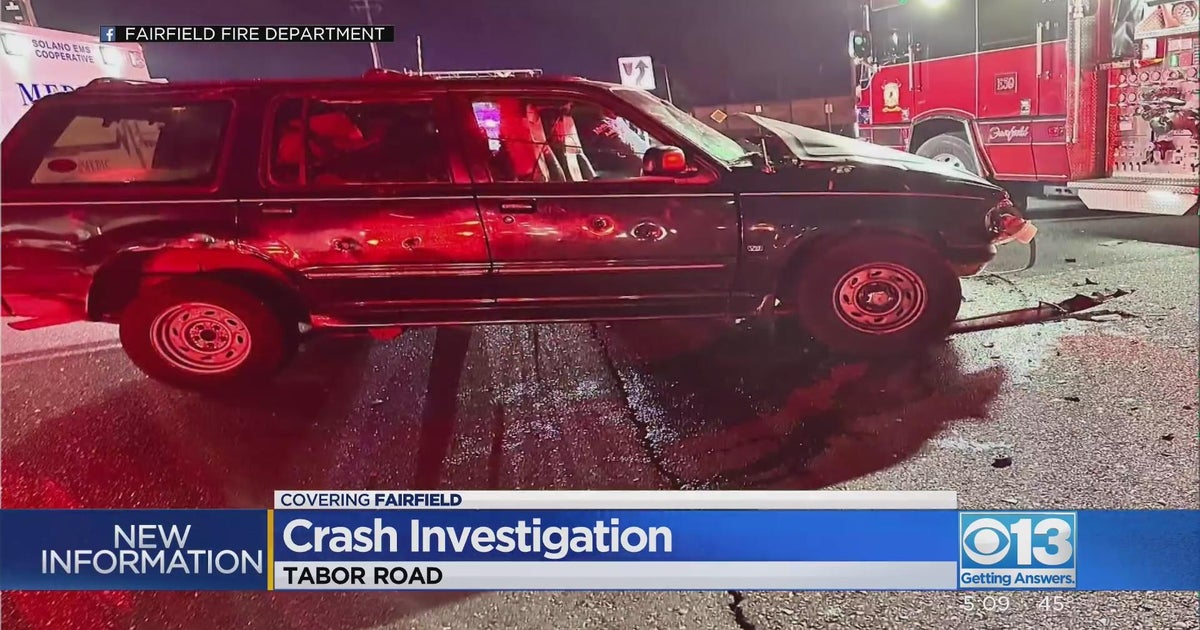 Major collision leaves one person dead in Fairfield - CBS Sacramento