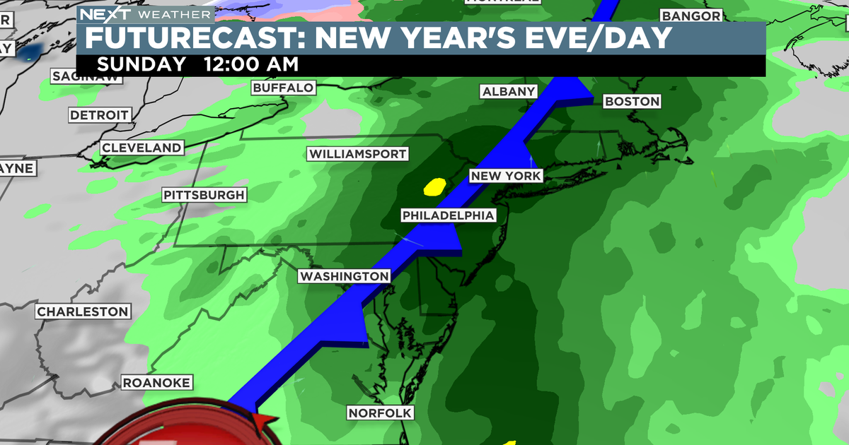NEXT Weather Tracking New Year S Rain Rise In Temperatures CBS Kozak Futurecast 1
