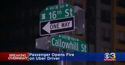 Uber driver OK after passenger fires shot, police say - CBS Philadelphia