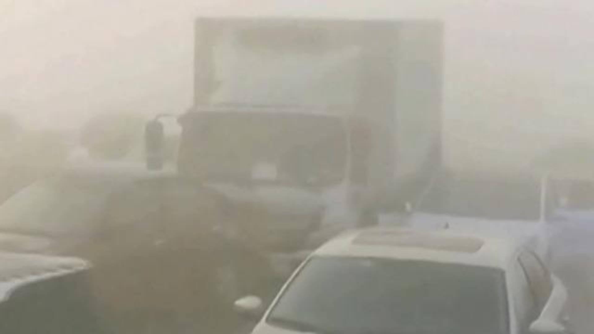 Nearly 300-car pileup on foggy Chinese bridge leaves one dead