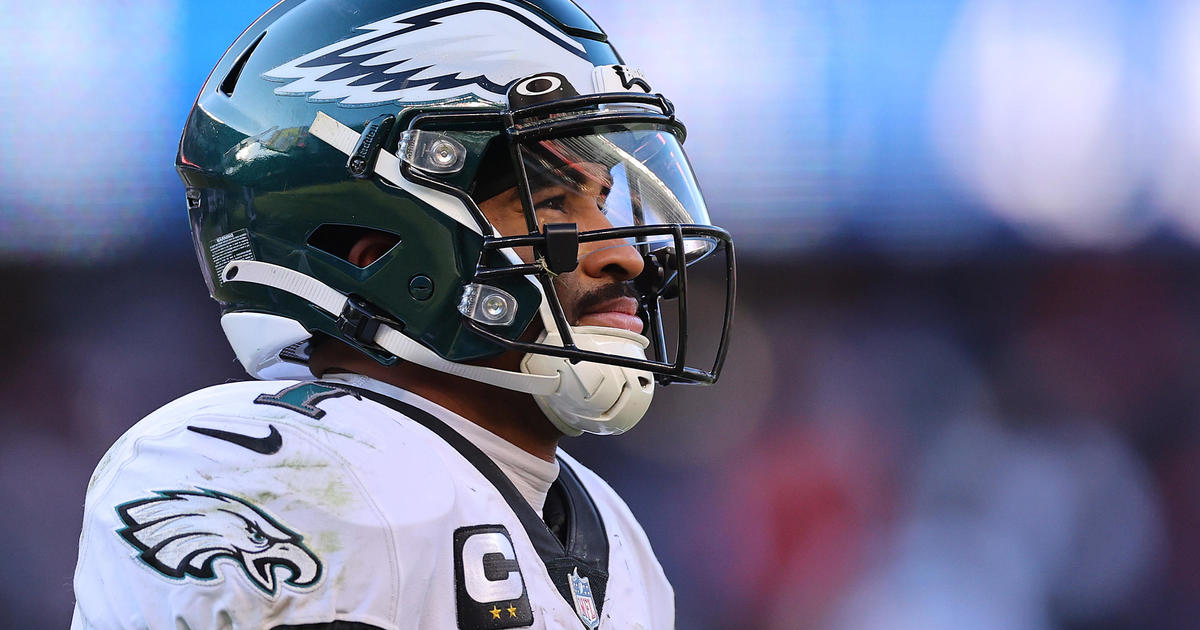 Jalen Hurts of the Philadelphia Eagles participates in a practice News  Photo - Getty Images