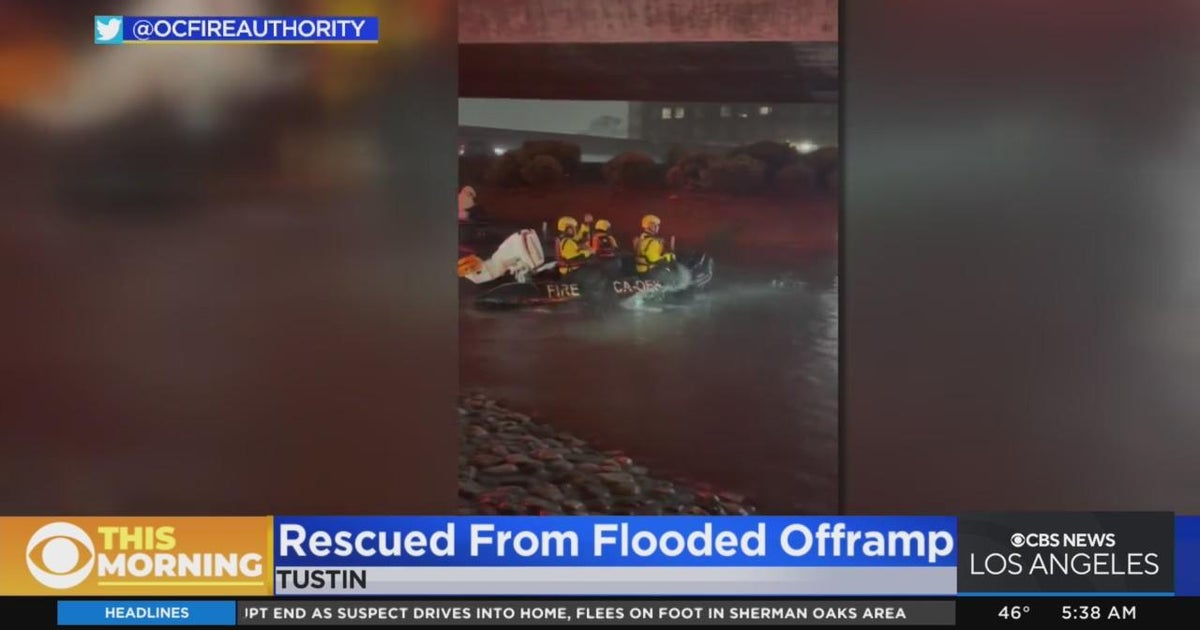 Several people rescued in weekend roadway flooding incidents - CBS Los ...