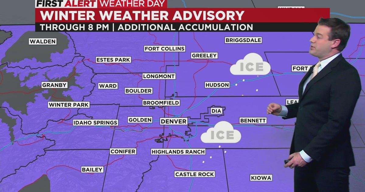 Wintry weather continues in Colorado through tonight - CBS Colorado