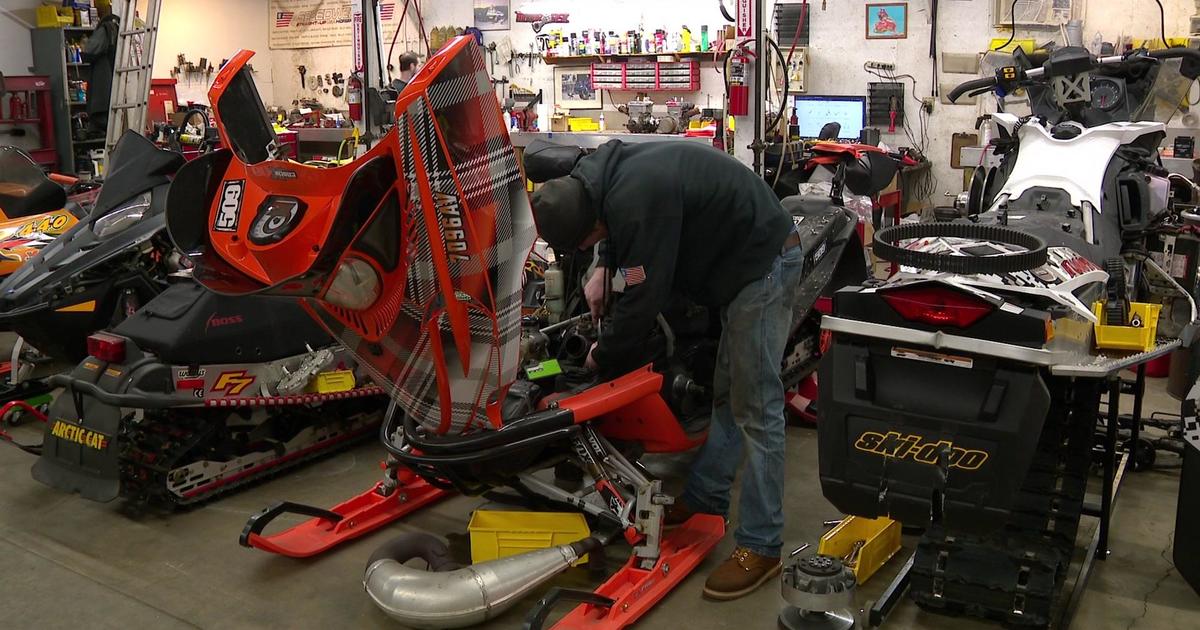 Need your snowmobile repaired? Better gas up on patience CBS Minnesota