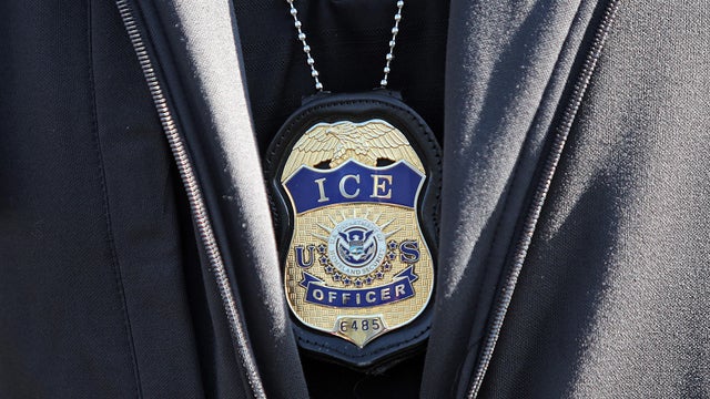 REVERE, MA. - SEPTEMBER 25: ICE agent badge on September 25, 2019 in Revere, Massachusetts.  (Staff Photo By Matt Stone/MediaNews Group/Boston Herald) 