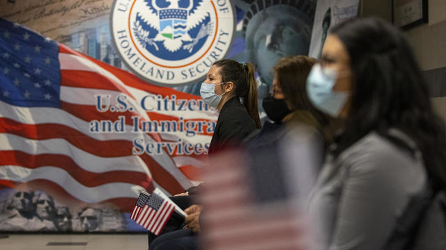 Immigrants Sworn In As U.S. Citizens In New York City 