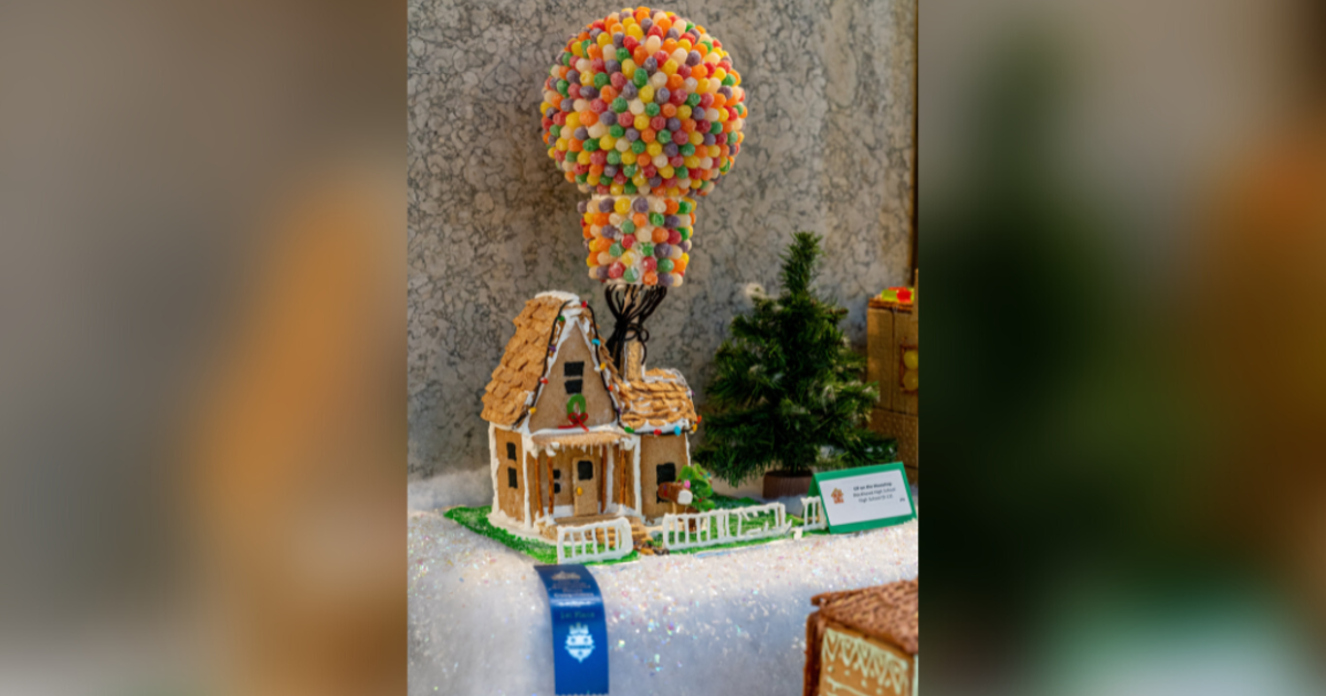 Gingerbread version of house from 'Up' wins city's annual competition