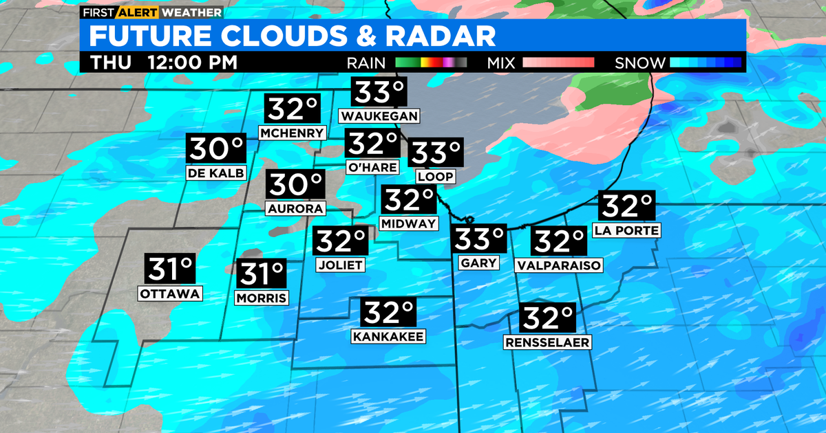 Chicago First Alert Weather: mix of snow and freezing rain - CBS Chicago