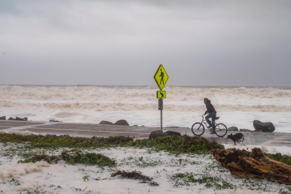 Bomb cyclone storm damage 